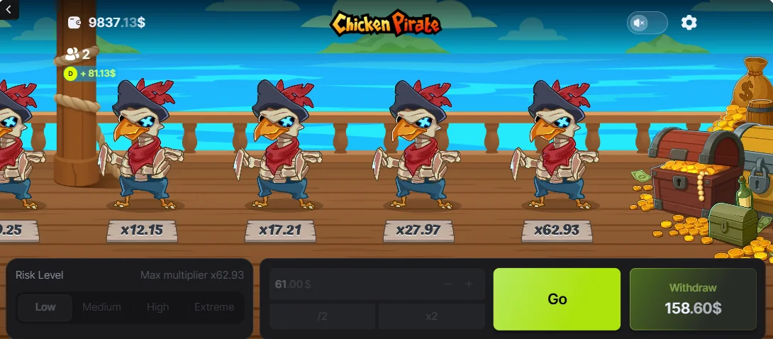 Chicken Pirate Demo Gra