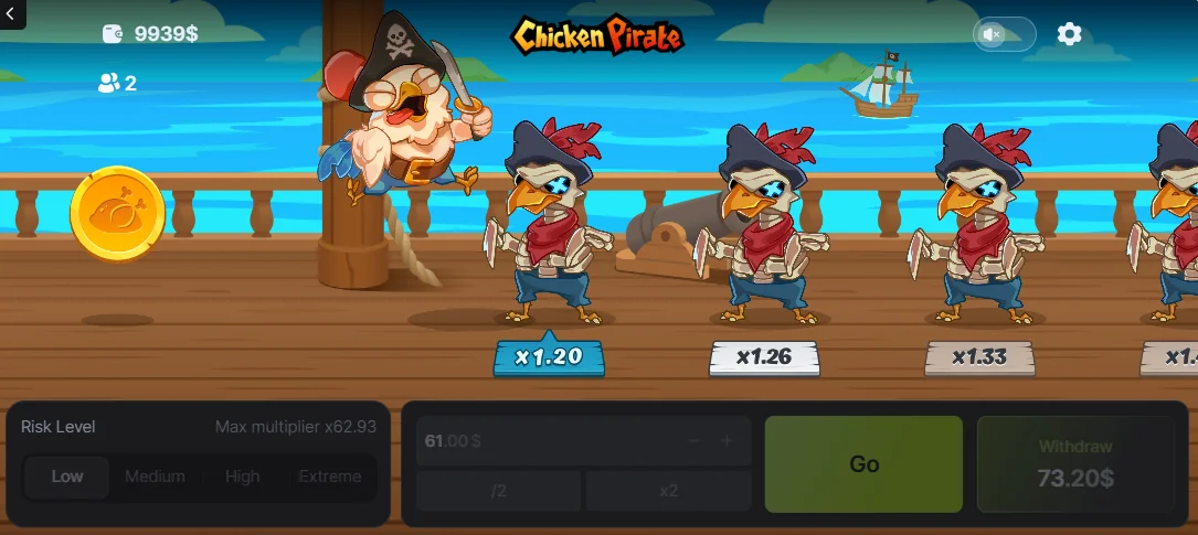 Chicken Pirate Gra Demo
