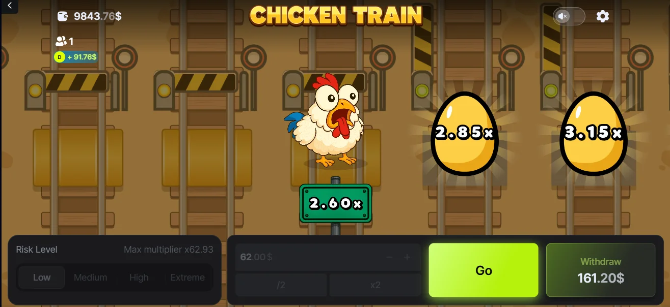 Chicken Train Demo Gra