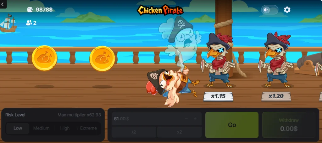 Gra Chicken Pirate