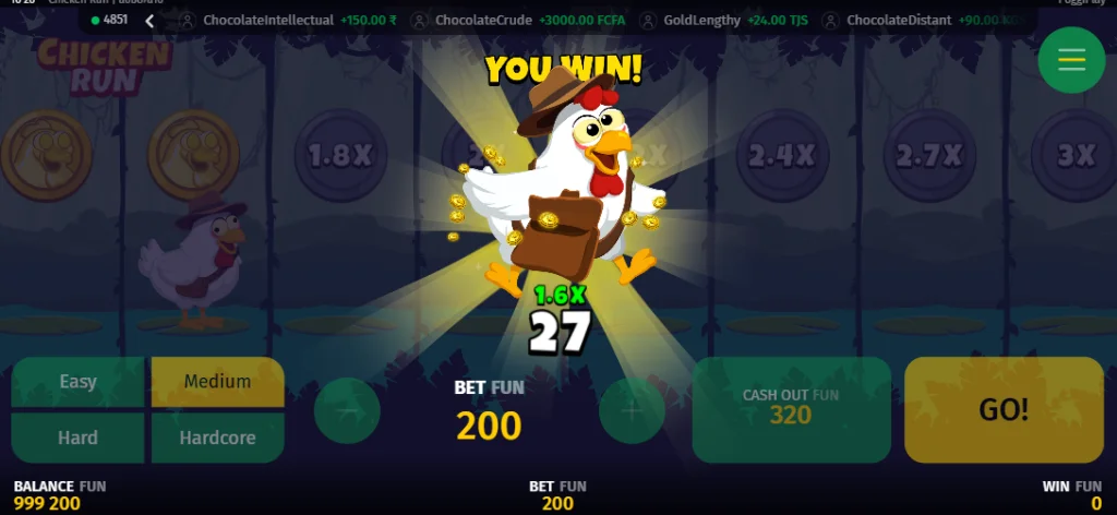 Gra Chicken Run Demo