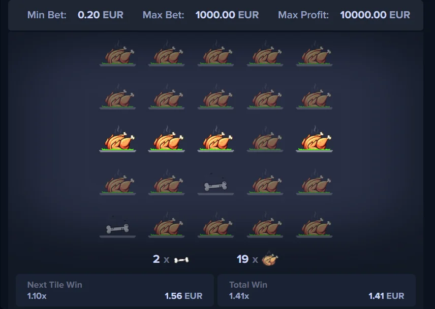Gra Demo MyStake Chicken
